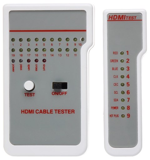 TESTER KABLI HDMI WZ-0017 LOGILINK TESTER KABLI HDMI WZ-0017 LOGILINK