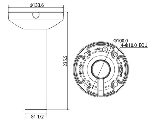 UCHWYT KAMERY PFB300C DAHUA UCHWYT KAMERY PFB300C DAHUA