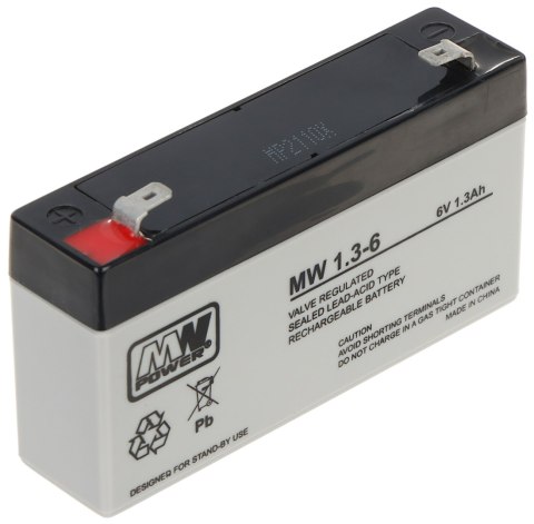 AKUMULATOR 6V/1.3AH-MW AKUMULATOR 6V/1.3AH-MW