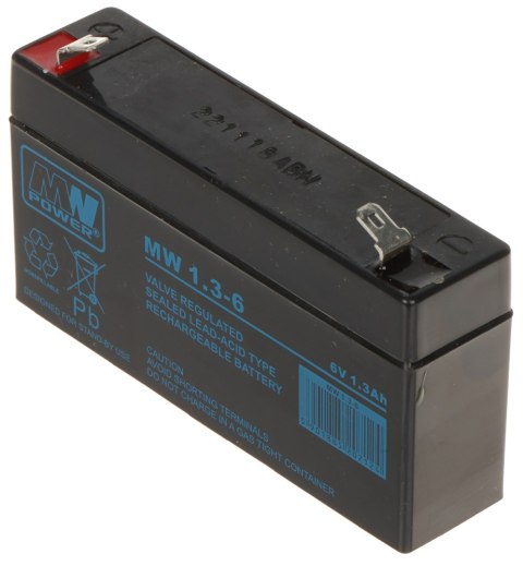 AKUMULATOR 6V/1.3AH-MW AKUMULATOR 6V/1.3AH-MW