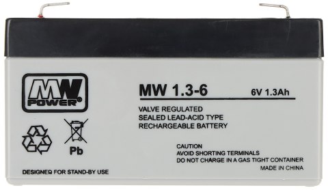 AKUMULATOR 6V/1.3AH-MW AKUMULATOR 6V/1.3AH-MW