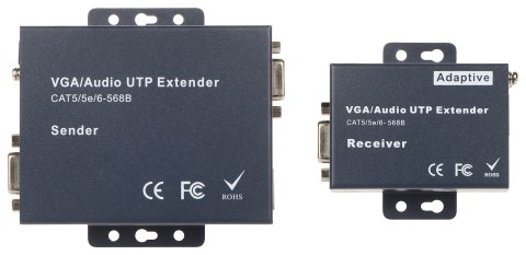 EXTENDER VGA+AU/UTP EXTENDER VGA+AU/UTP