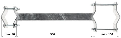 OBEJMA DYSTANSOWA OR-50R90-150 OBEJMA DYSTANSOWA OR-50R90-150