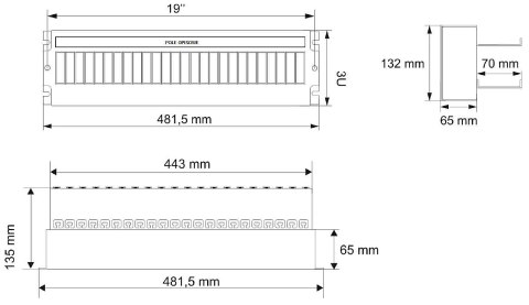PANEL DYSTRYBUCJI NAPIĘĆ A19-TS-35/PD-3U PANEL DYSTRYBUCJI NAPIĘĆ A19-TS-35/PD-3U