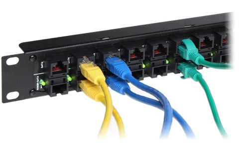PATCH PANEL 8-PORTOWY Z ZASILACZEM ZR48-158/POE-8 48 V DC 3.3 A PATCH PANEL 8-PORTOWY Z ZASILACZEM ZR48-158/POE-8 48 V DC 3.3 A