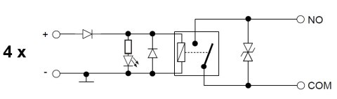 MODUŁ PRZEKAŹNIKOWY ZWIERNY PK4-24-ZD DELTA MODUŁ PRZEKAŹNIKOWY ZWIERNY PK4-24-ZD DELTA