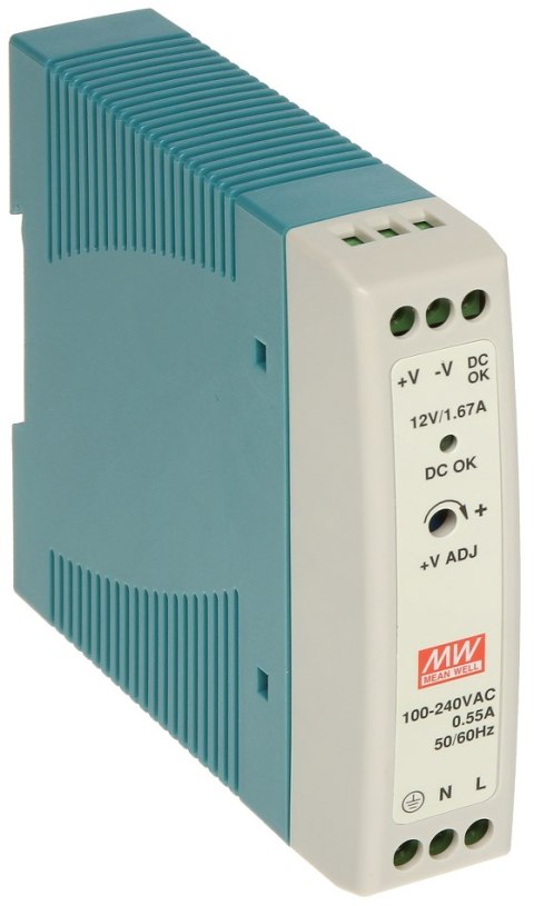 ZASILACZ IMPULSOWY MDR-20-12 ZASILACZ IMPULSOWY MDR-20-12