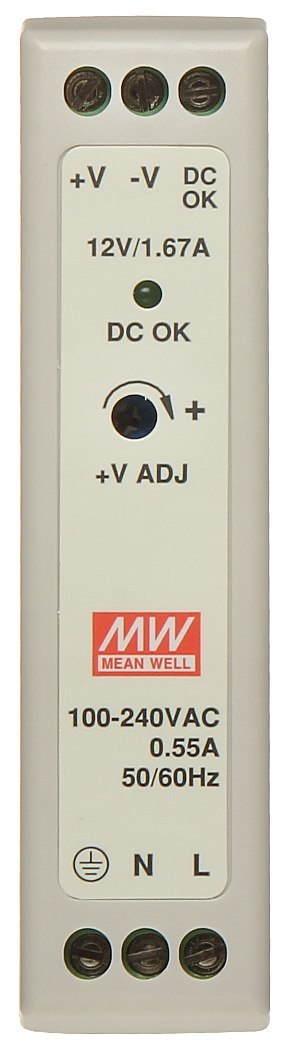 ZASILACZ IMPULSOWY MDR-20-12 ZASILACZ IMPULSOWY MDR-20-12