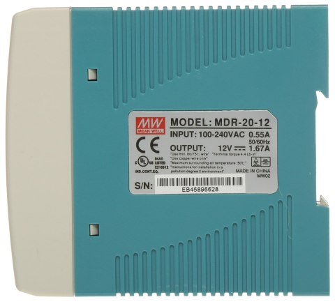 ZASILACZ IMPULSOWY MDR-20-12 ZASILACZ IMPULSOWY MDR-20-12