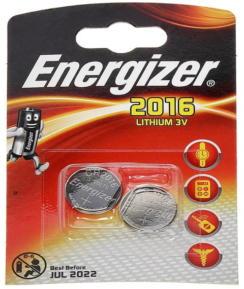 BATERIA LITOWA BAT-CR2016*P2 ENERGIZER BATERIA LITOWA BAT-CR2016*P2 ENERGIZER