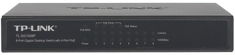 SWITCH POE TL-SG1008P 8-PORTOWY TP-LINK SWITCH POE TL-SG1008P 8-PORTOWY TP-LINK