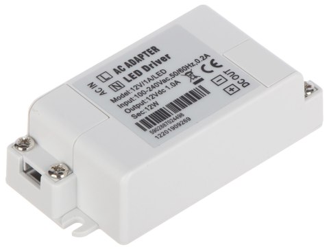 ZASILACZ IMPULSOWY 12V/1A/LED ZASILACZ IMPULSOWY 12V/1A/LED