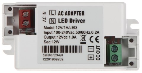 ZASILACZ IMPULSOWY 12V/1A/LED ZASILACZ IMPULSOWY 12V/1A/LED