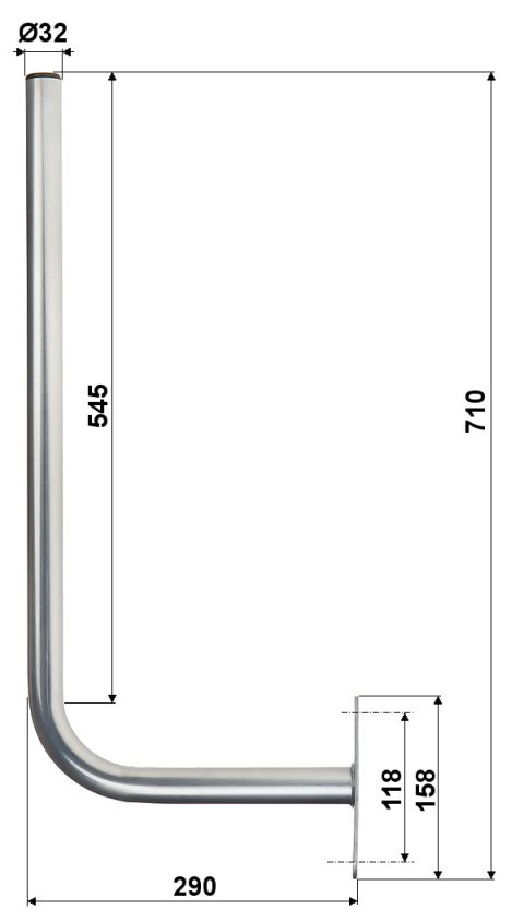 UCHWYT MUROWY UML-32L30X60 UCHWYT MUROWY UML-32L30X60