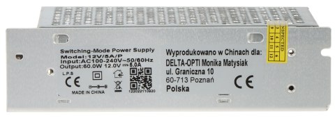 ZASILACZ IMPULSOWY 12V/5A/P ZASILACZ IMPULSOWY 12V/5A/P