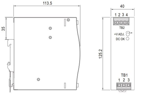 ZASILACZ IMPULSOWY EDR-120-12 MEAN WELL ZASILACZ IMPULSOWY EDR-120-12 MEAN WELL