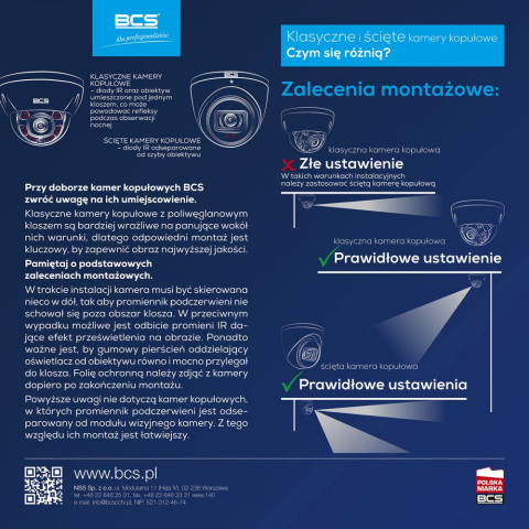 Kamera IP kopułowa 4Mpx BCS-P-EIP14FSR3 Kamera IP kopułowa 4Mpx BCS-P-EIP14FSR3